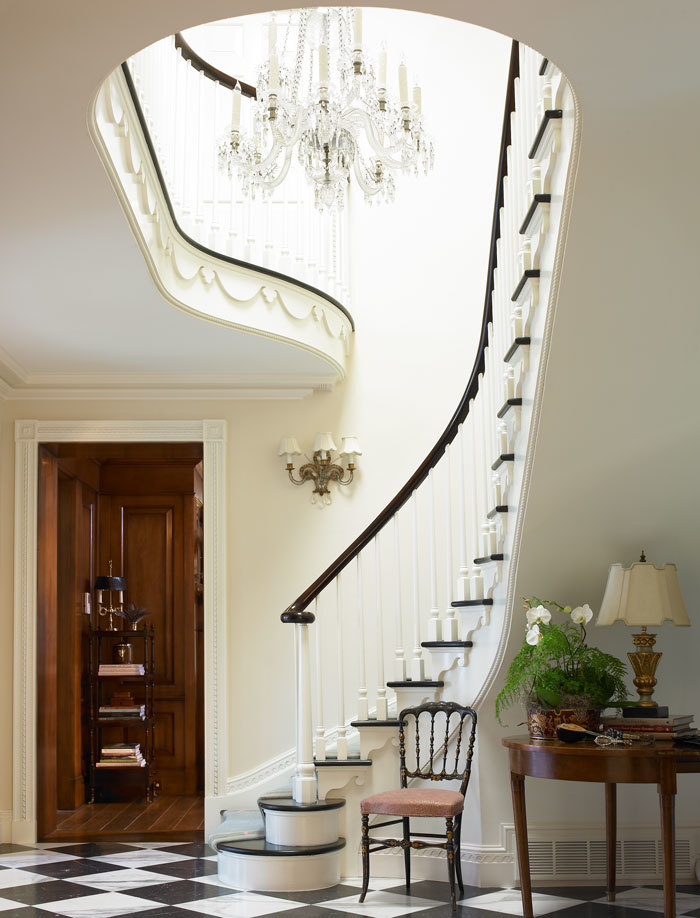 A tall upward sweeping staircase (Photo: Emily Followill)