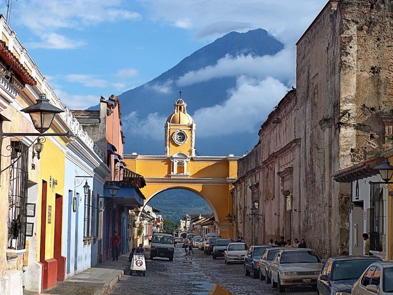 The Arch of the Old Convent of Santa Catalina in Antigua Guatemala is a source of inspiration for Rodrigo Bollat Montenegro