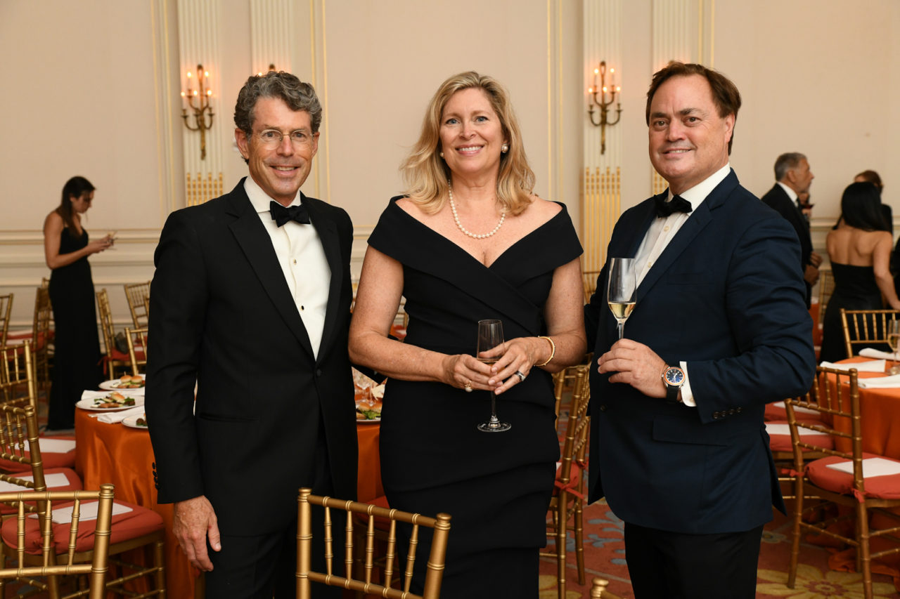 ICAA Board Member John Flower, Stephanie Flower, and ICAA President Peter Lyden