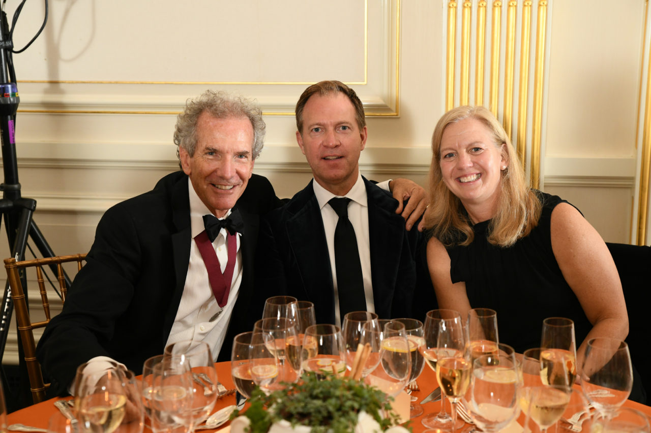 2021 Arthur Ross Awards Co-Chair and ICAA Board Member Anthony Barnes, Andrew Law, and Katherine Connally