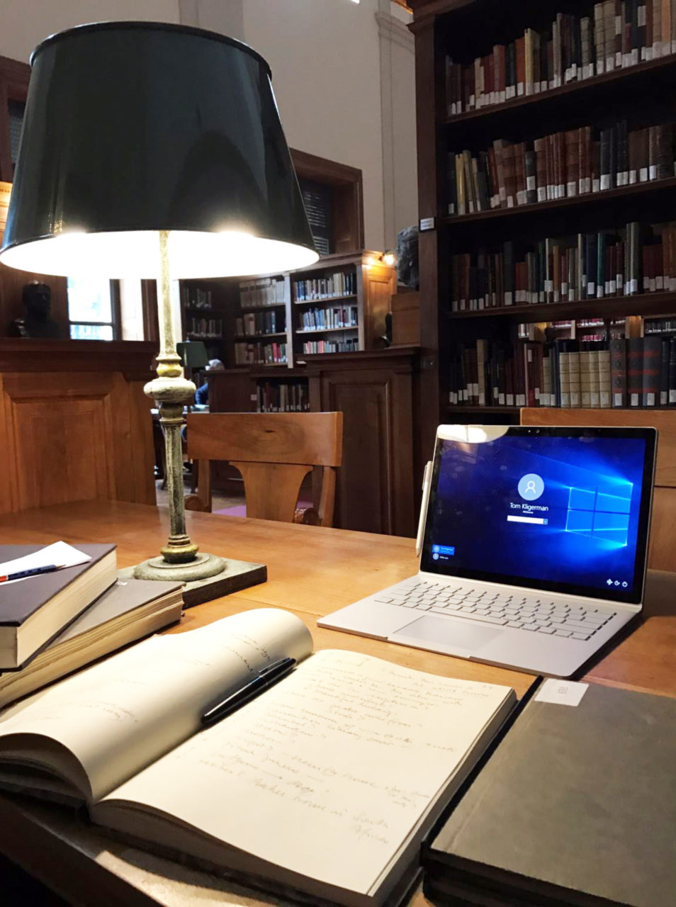 The library in the American Academy in Rome