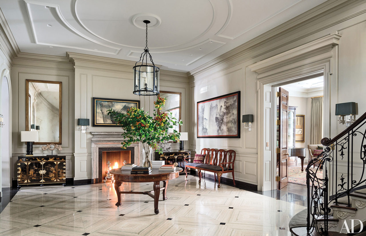 Townhouse on East 80th Street designed by Sawyer | Berson Architecture & Landscape Architecture (Image Source: Architectural Digest / Scott Frances)