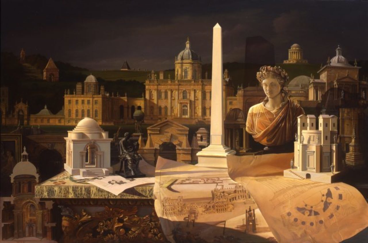 Castle Howard Capriccio, Carl Laubin, 122cm x 183cm, oil on canvas, 1996