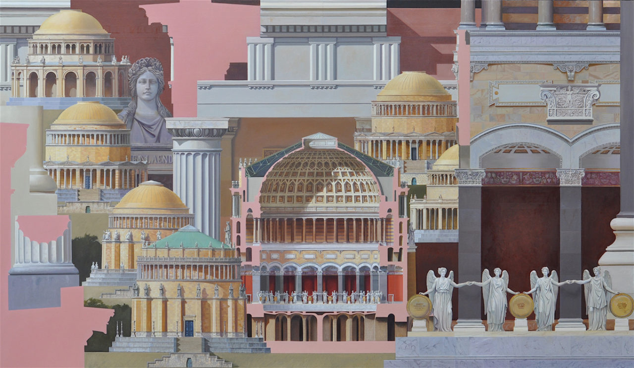 Befreiungshalle, 110x190cm, oil on canvas, 2016