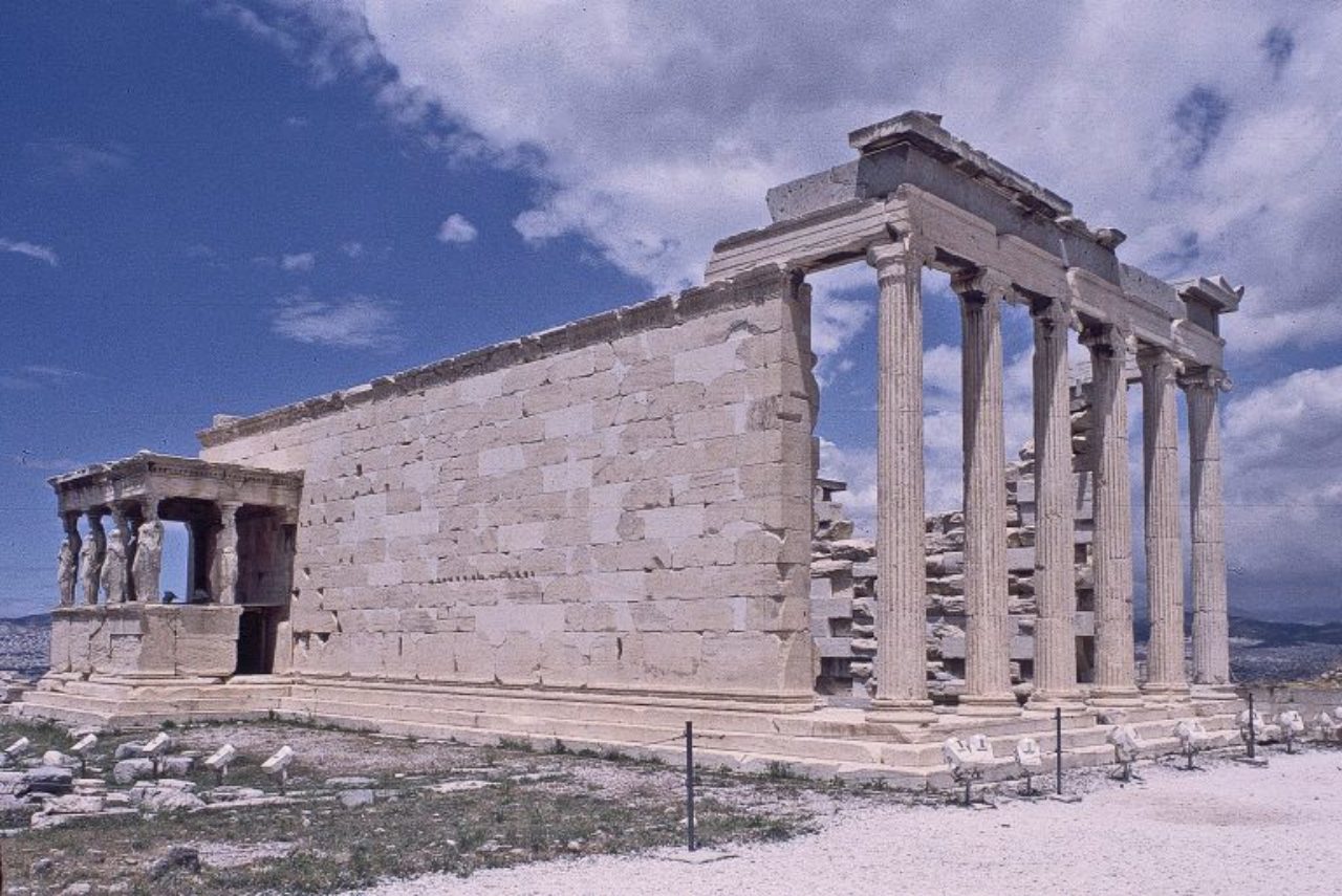 Figure 9: Erechtheion, showing east portico and Caryatid porch