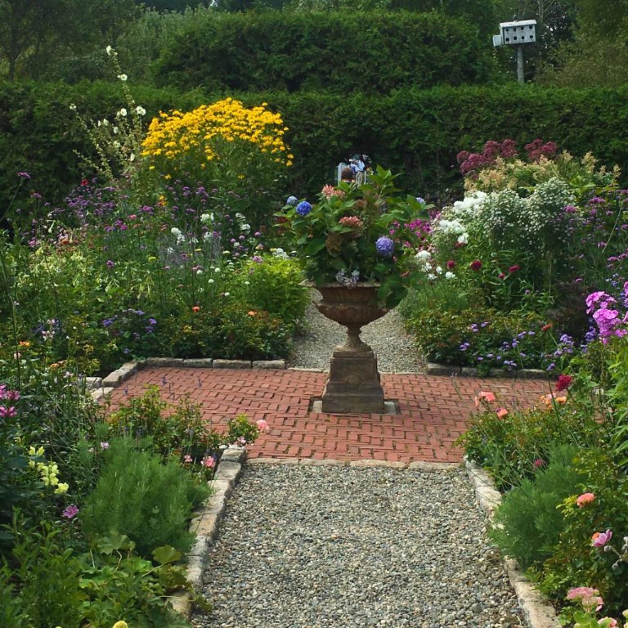 The Beatrix Farrand designed gardens at The Farm House