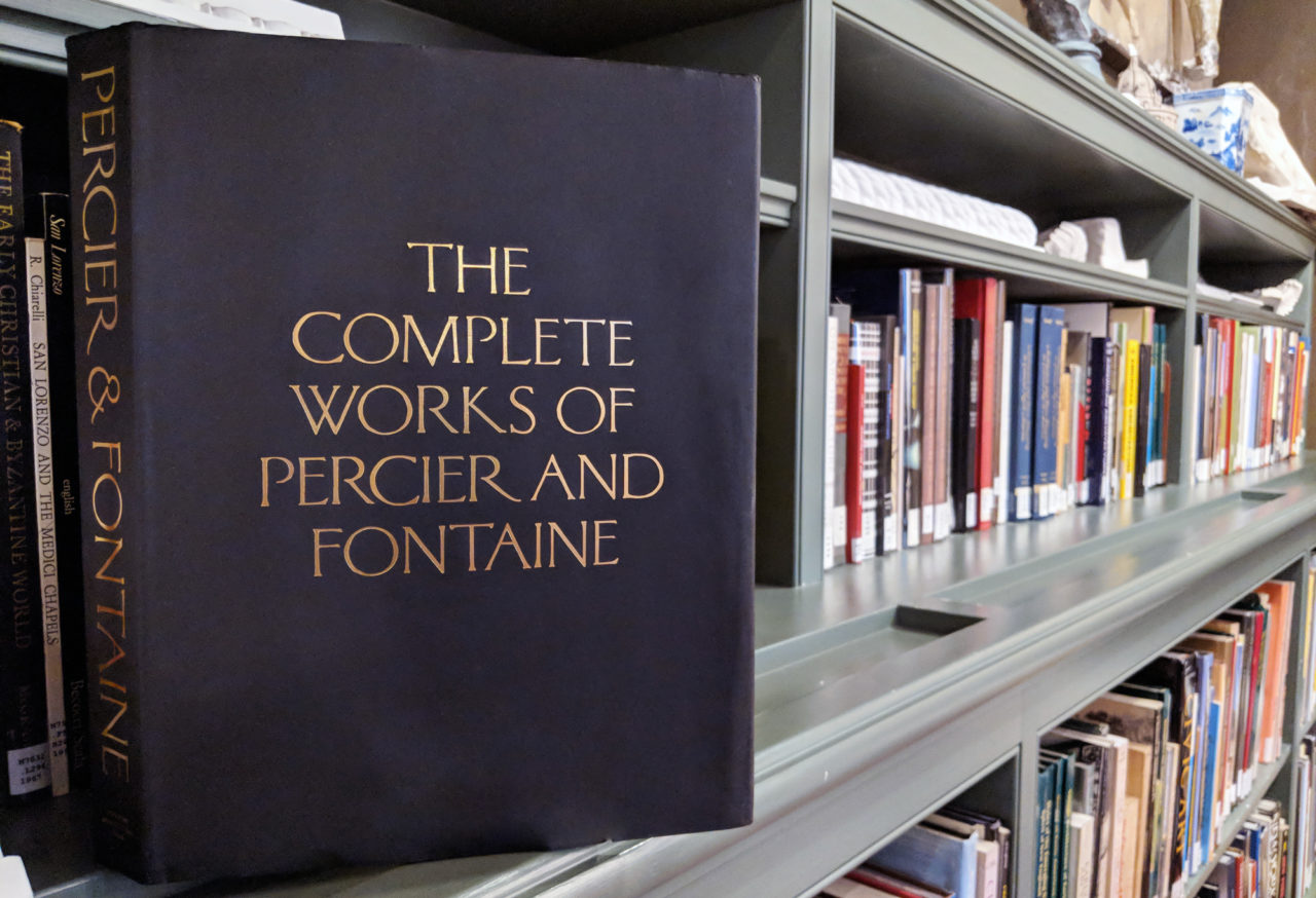 The Complete Works of Percier and Fontaine now sits in the ICAA Library