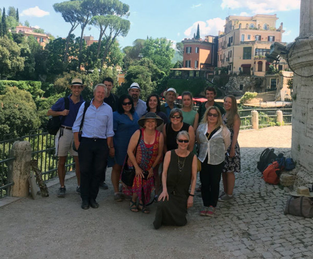 The tour group at Tivoli