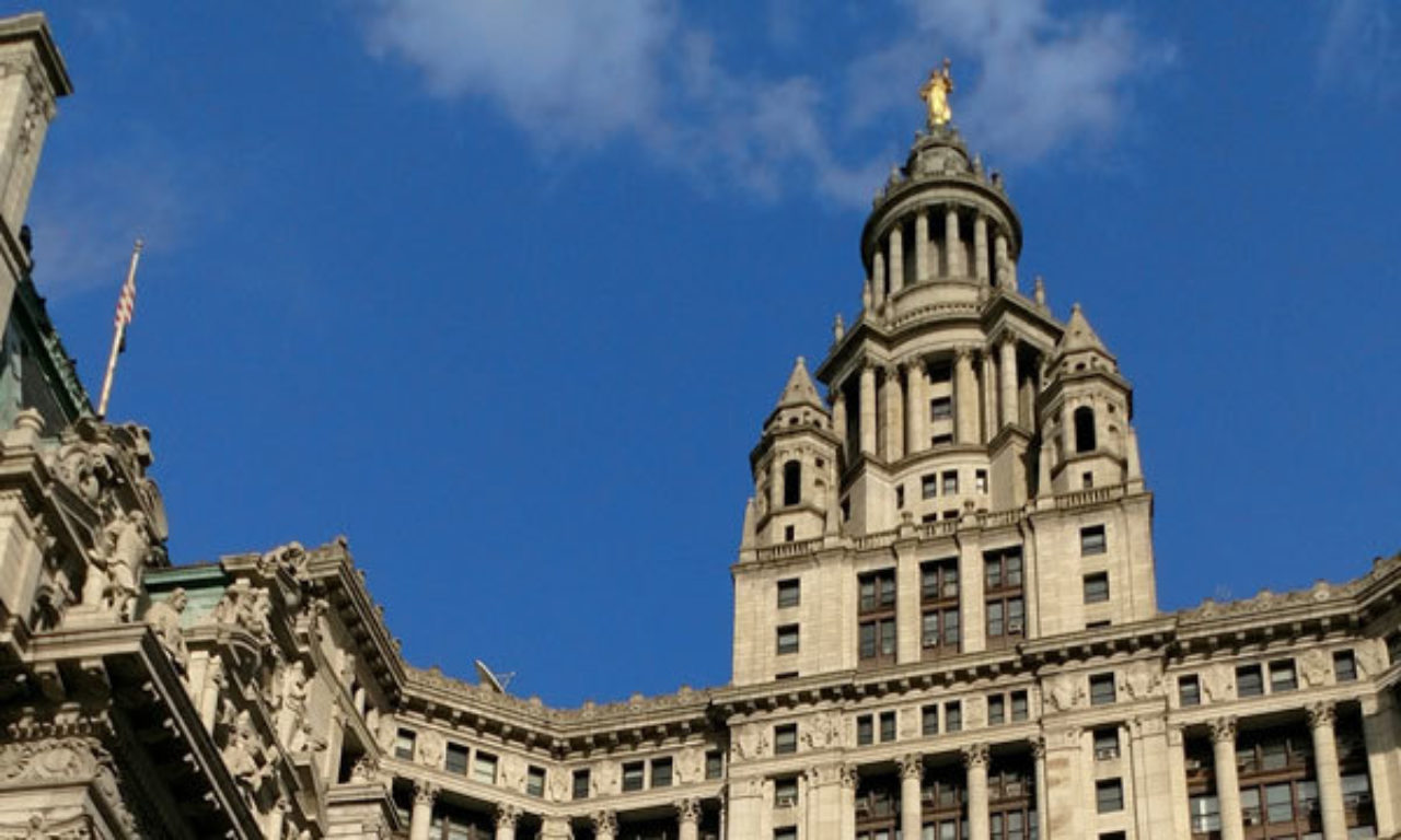 View of the Manhattan Municipal Building