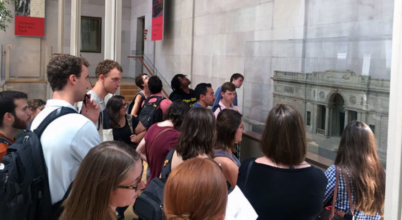 Students at The Morgan Library and Museum