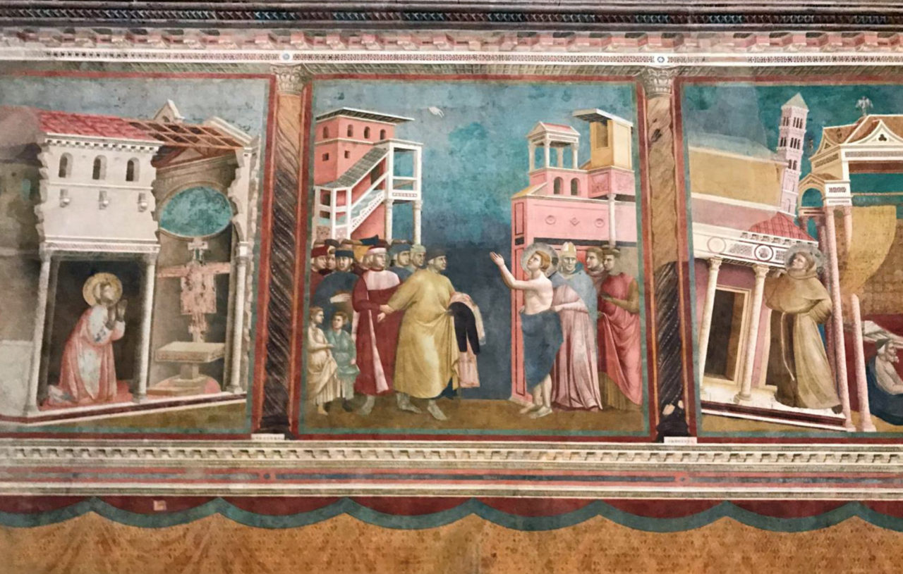 Paintings within the Church of San Francesco in Assisi