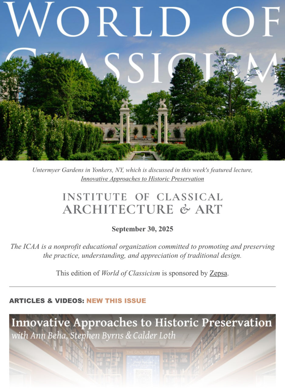 World of Classicism, September 30, 2025
