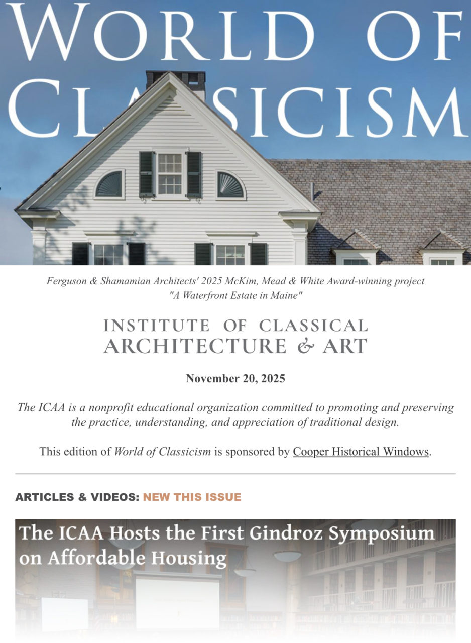 World of Classicism, November 20, 2025