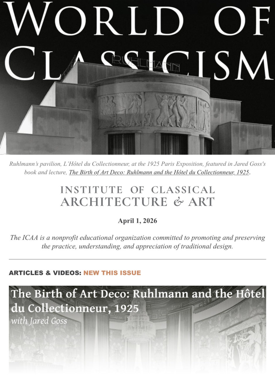 World of Classicism, April 1, 2026