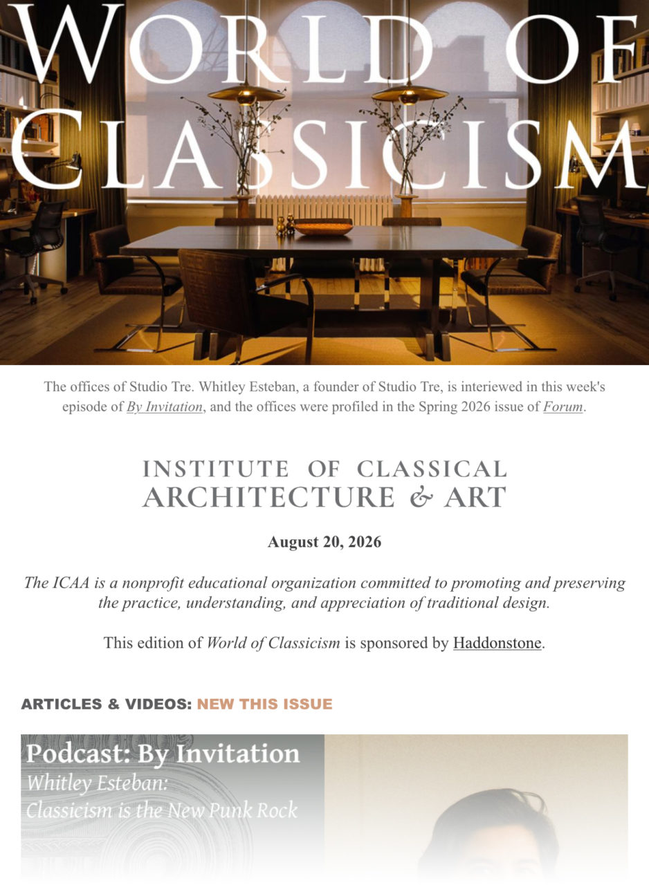 World of Classicism, August 2026
