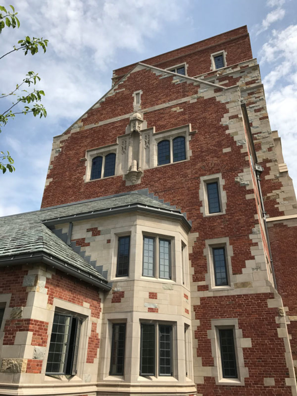 The facade of the new colleges