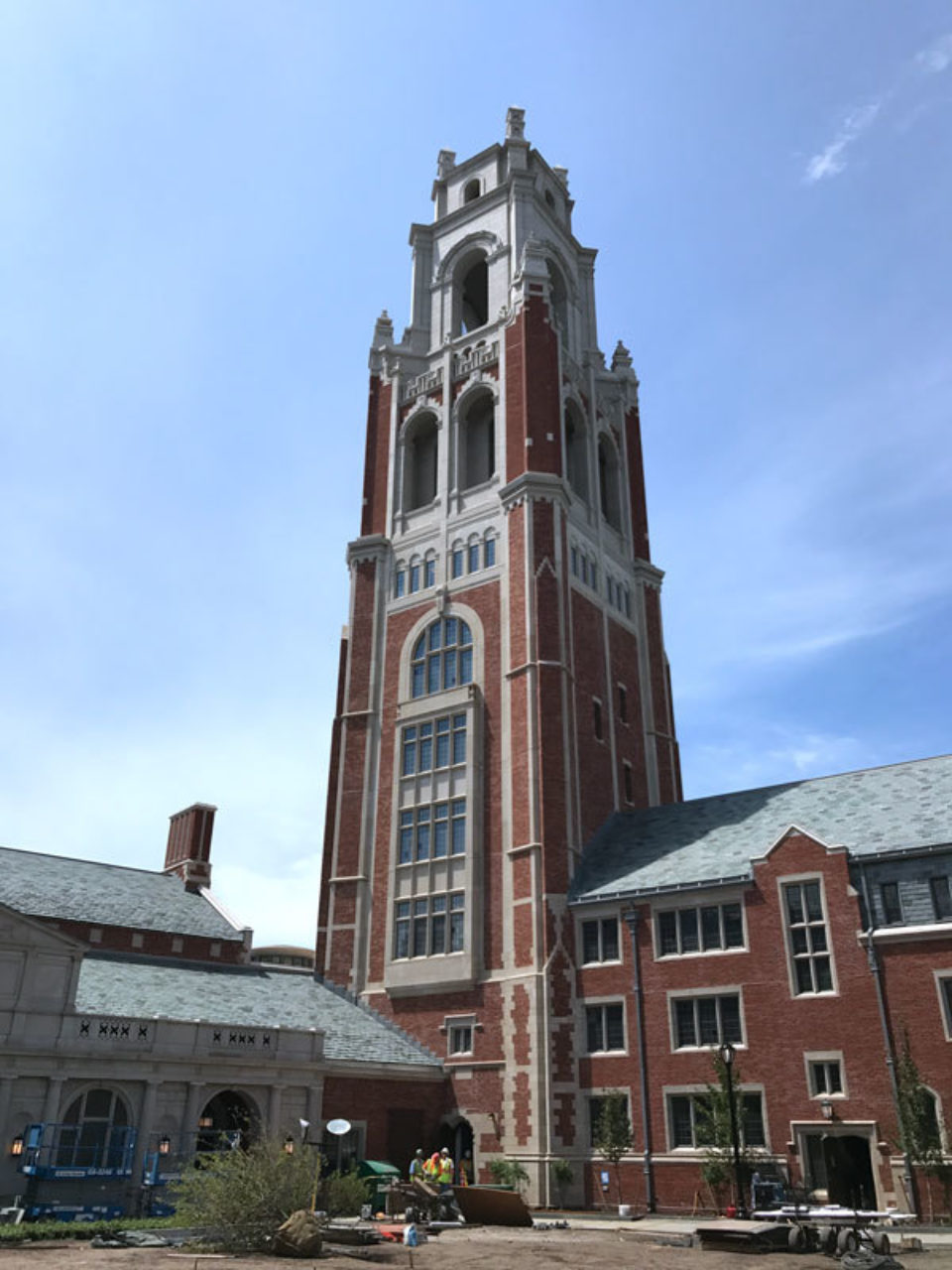 The bell tower at Pauli Murray College