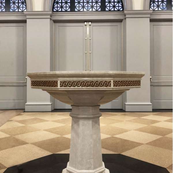 Baptismal Font At The Church Of The Holy Spirit