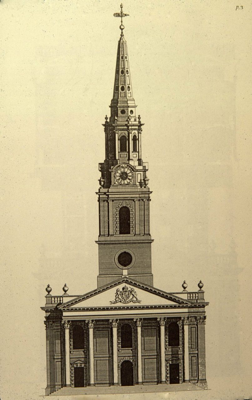 St. Martin-in-the-Fields, Plate 3: James Gibbs, A Book of Architecture