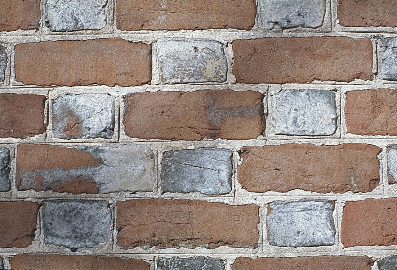 Figure 8: St. John’s Church, King William County, Virginia, detail of south wall (Loth)