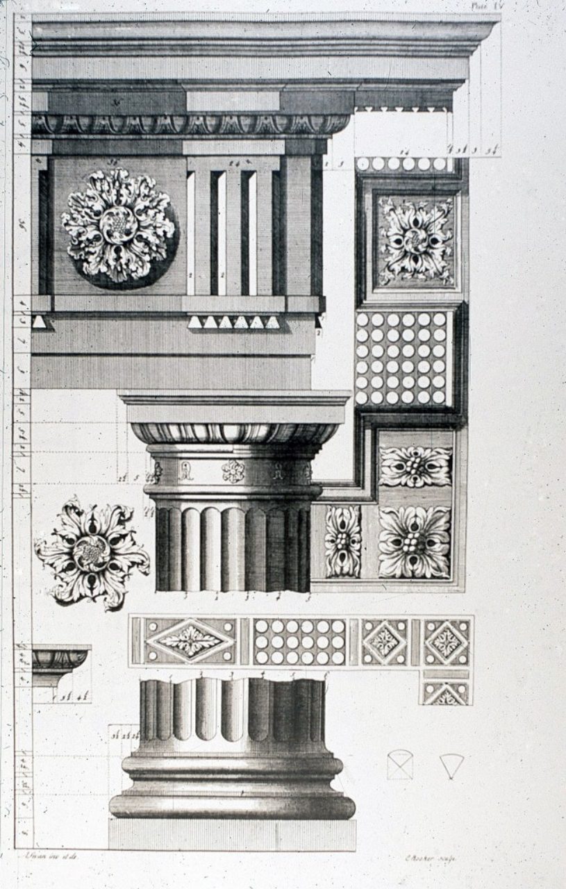 Figure 8, Plate IV, Abraham Swan, The British Architect.