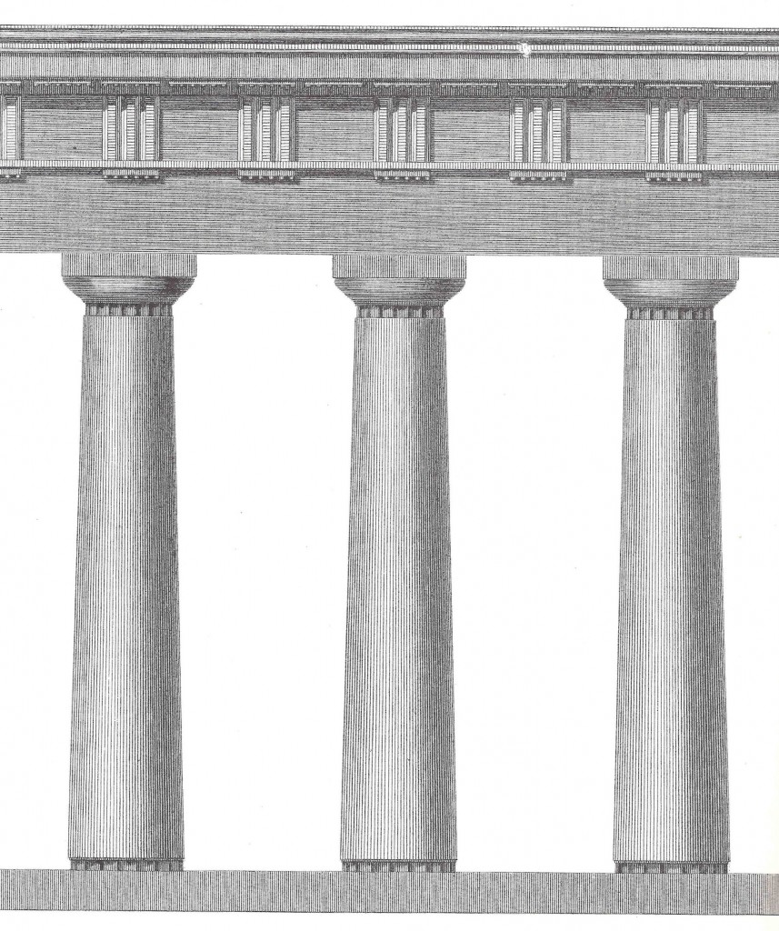 Figure 4. Doric of the Temple of Apollo at Delos, The Antiquities of Athens, Vol. III: Chapter X, Plate 1