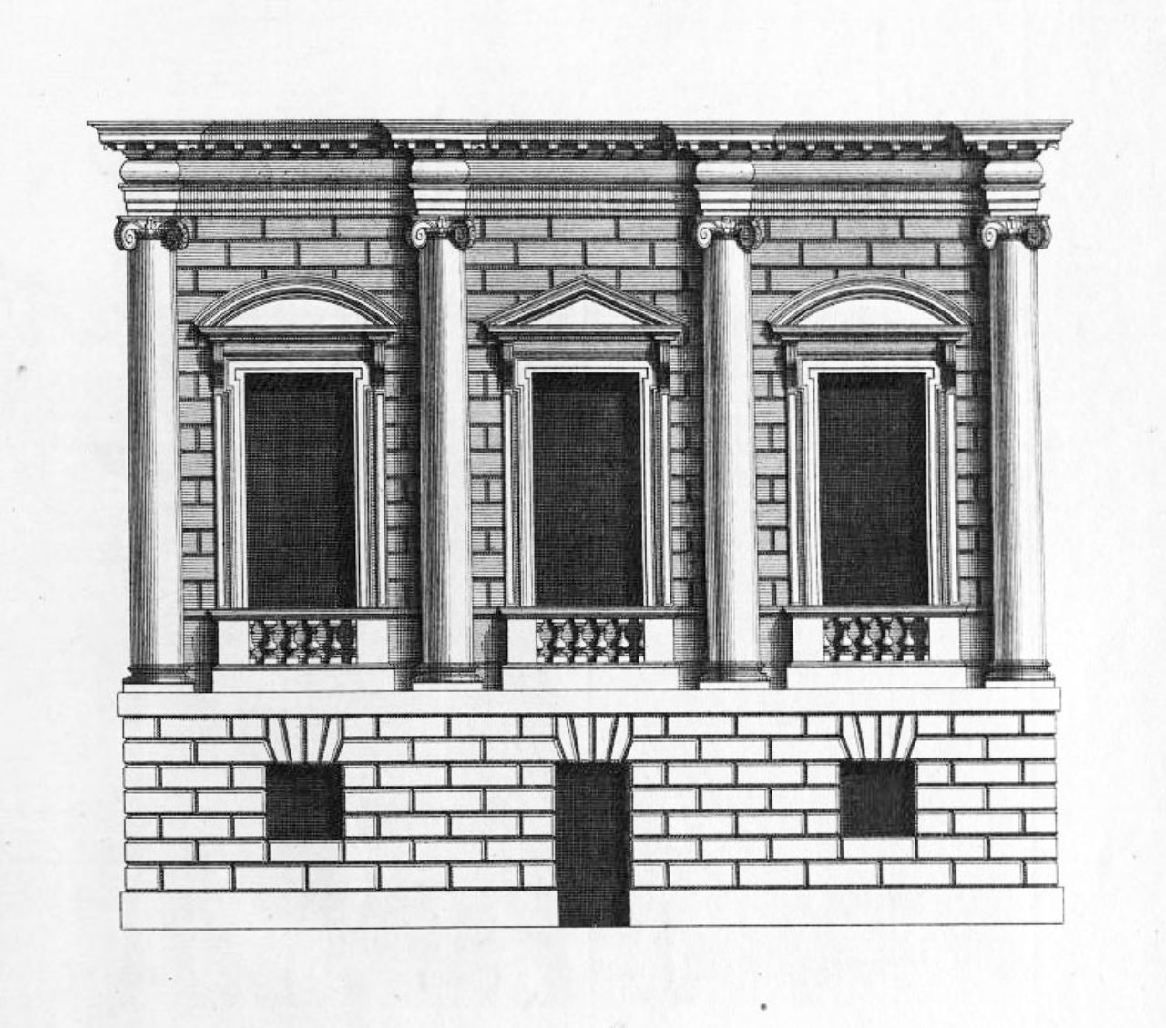 Figure 9. Plate 38, Designs of Inigo Jones with some Additional Designs