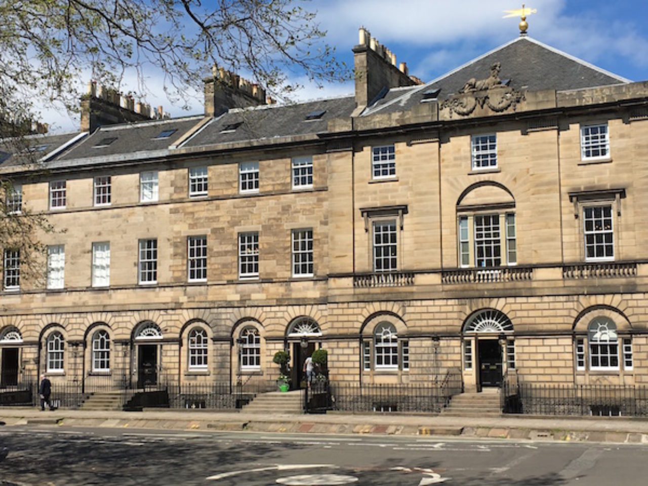 A photo from Charlotte Square, conceived by architect Robert Adam at the end of the 18th Century as part of the "New Town" development project in Edinburgh