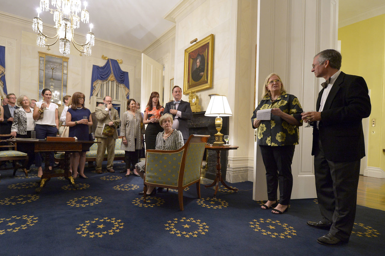 Margize Howell, David Gobel== The Institute of Classical Architecture & Art Celebrates the Classicist No. 13 with Classical American Homes Preservation Trust== The Roper House, Charleston, SC== ©Patrick McMullan== Photo - Grant Halverson/PMC==