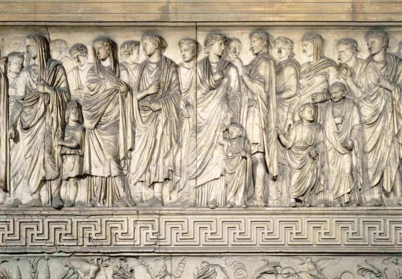 Figure 4: Detail of the Ara Pacis exterior frieze (ArS Artistic Adventure of Mankind).